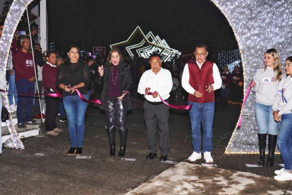 Viven cordobeses la magia del “Parque Iluminado Alameda».