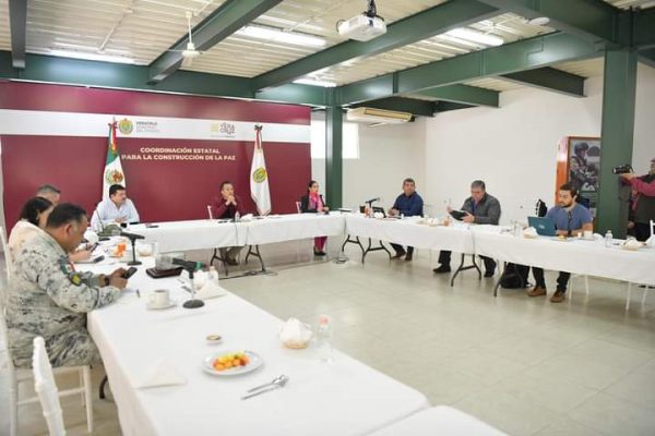 La Fiscalía General del Estado informa en la COESCONPAZ sentencia condenatoria de 7 años por abuso sexual de menores de edad; 5 años por extorsión; 4 años por violencia familiar; 3 años y seis meses por incumplimiento de dar alimentos; 1 año y seis meses por delito contra la salud; así como imputaciones y vinculaciones a proceso realizadas por Fiscalías Regionales y Especializadas.