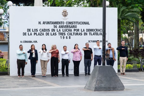 Conmemoran el 56 Aniversario del 02 de octubre de 1968