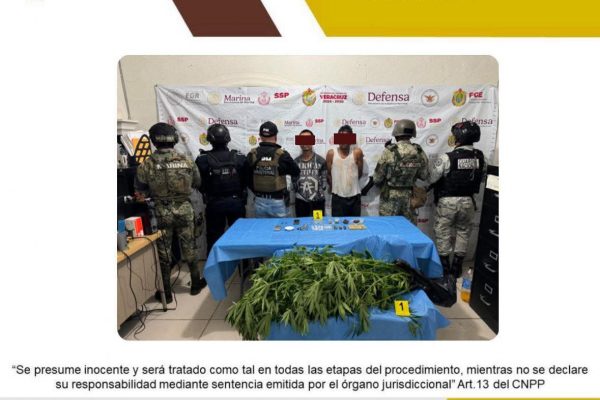 DOS PERSONAS DETENIDAS Y OBJETOS ASEGURADOS EN OPERATIVO DE CATEO CON FUERZAS FEDERALES Y ESTATALES EN HUATUSCO