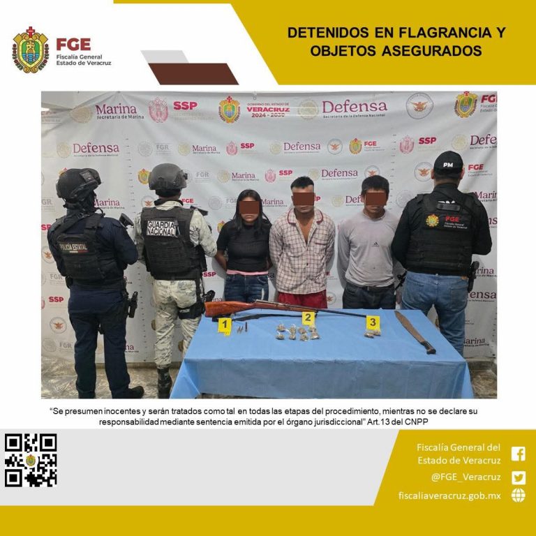 TRES PERSONAS DETENIDAS Y OBJETOS ASEGURADOS EN OPERATIVO DE CATEO CON FUERZAS FEDERALES Y ESTATALES EN HUEYAPAN DE OCAMPO
