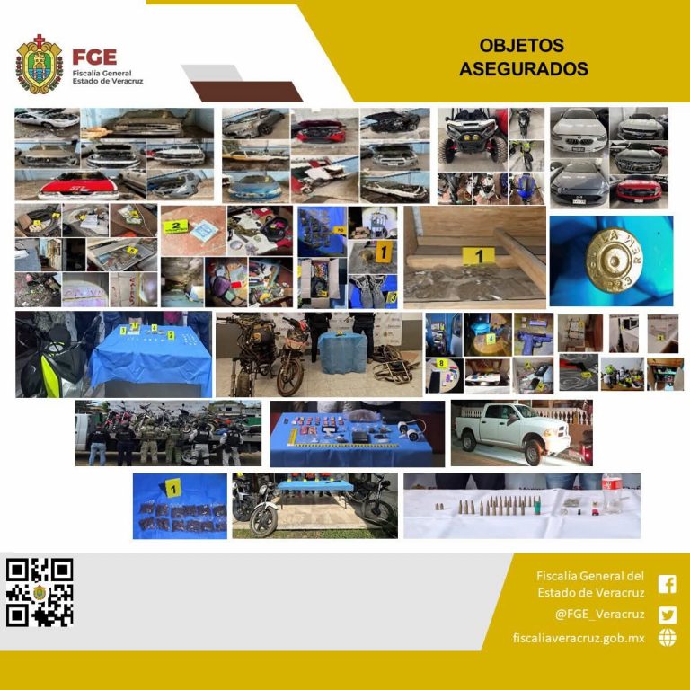 Fiscalía General del Estado detiene a 13 personas durante cateos realizados en diversos municipios