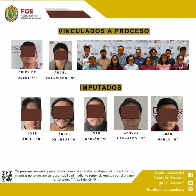 La FGE obtiene vinculaciones a proceso por diversos delitos en los municipios de Xalapa, Córdoba y Papantla