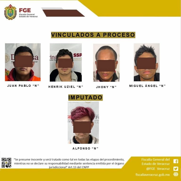 En Orizaba y Veracruz, la FGE obtiene vinculaciones a proceso por los delitos de homicidio doloso calificado y robo agravado; así como una imputación en Boca del Río