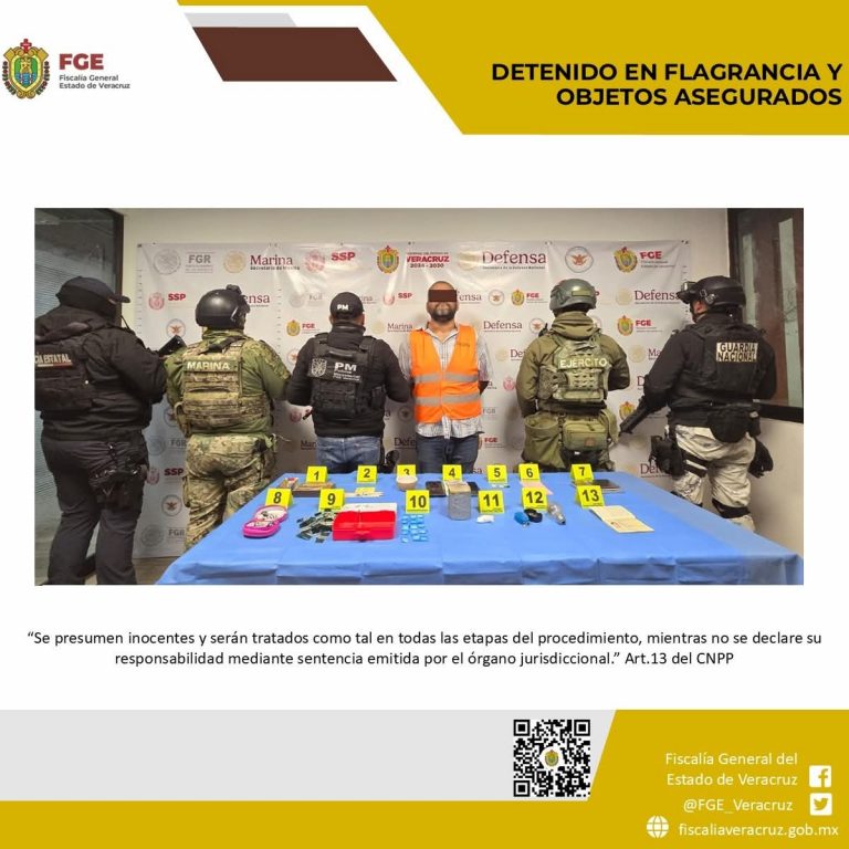 En Orizaba, una persona detenida y objetos asegurados en operativo de cateo con fuerzas federales y estatales