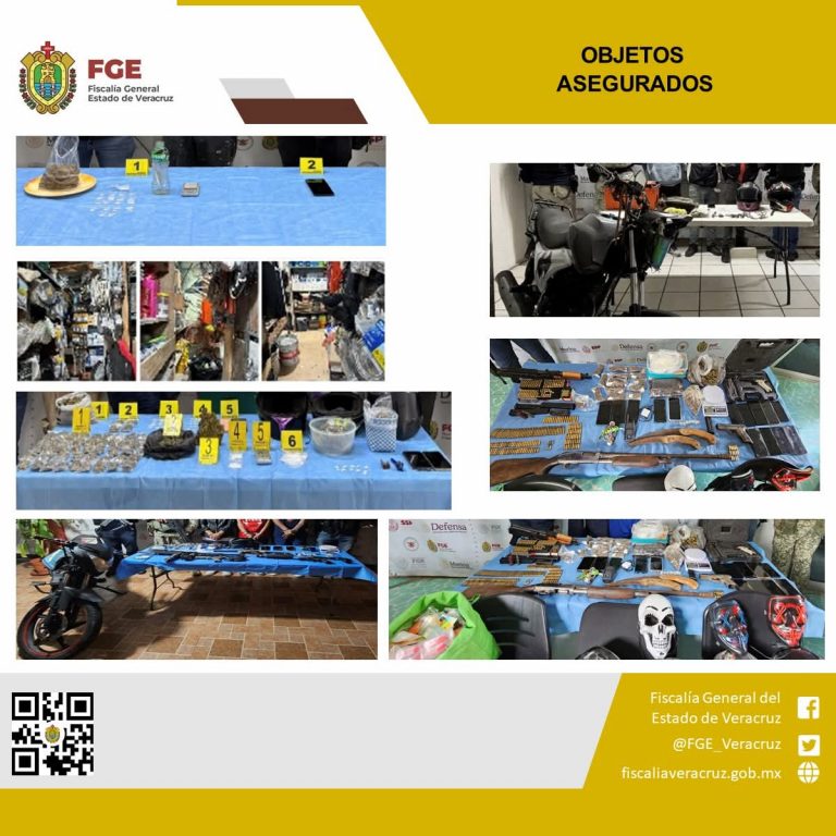 Fiscalía General del Estado detiene a 21 personas durante cateos realizados en diversos municipios