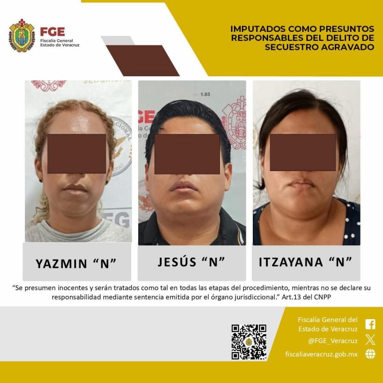 𝗙𝗶𝘀𝗰𝗮𝗹𝗶́𝗮 𝗱𝗲 𝗩𝗲𝗿𝗮𝗰𝗿𝘂𝘇 𝗹𝗼𝗴𝗿𝗮 𝗽𝗿𝗶𝘀𝗶𝗼́𝗻 𝗽𝗿𝗲𝘃𝗲𝗻𝘁𝗶𝘃𝗮 𝗼𝗳𝗶𝗰𝗶𝗼𝘀𝗮 𝗰𝗼𝗻𝘁𝗿𝗮 𝘁𝗿𝗲𝘀 𝗶𝗺𝗽𝗹𝗶𝗰𝗮𝗱𝗼𝘀 𝗲𝗻 𝘀𝗲𝗰𝘂𝗲𝘀𝘁𝗿𝗼 𝗮𝗴𝗿𝗮𝘃𝗮𝗱𝗼