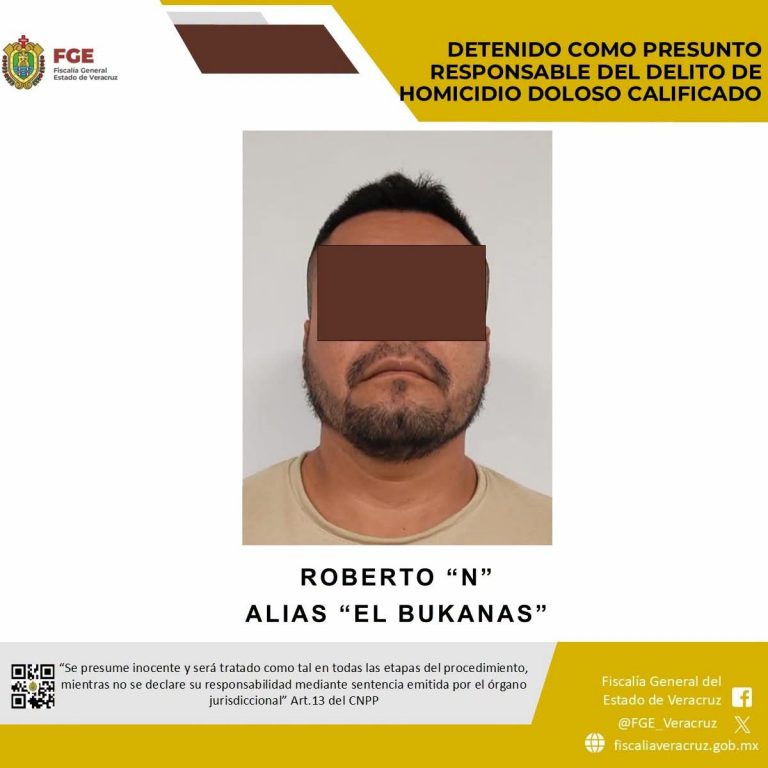 𝗘𝗻 𝗣𝘂𝗲𝗯𝗹𝗮, 𝗲𝗷𝗲𝗰𝘂𝘁𝗮 𝗙𝗚𝗘 𝗩𝗲𝗿𝗮𝗰𝗿𝘂𝘇 𝗼𝗿𝗱𝗲𝗻 𝗱𝗲 𝗮𝗽𝗿𝗲𝗵𝗲𝗻𝘀𝗶𝗼́𝗻 𝗲𝗻 𝗰𝗼𝗻𝘁𝗿𝗮 𝗱𝗲 “𝗘𝗹 𝗕𝘂𝗸𝗮𝗻𝗮𝘀” 𝗽𝗼𝗿 𝗵𝗼𝗺𝗶𝗰𝗶𝗱𝗶𝗼 𝗲𝗻 𝗖𝗶𝘂𝗱𝗮𝗱 𝗠𝗲𝗻𝗱𝗼𝘇𝗮