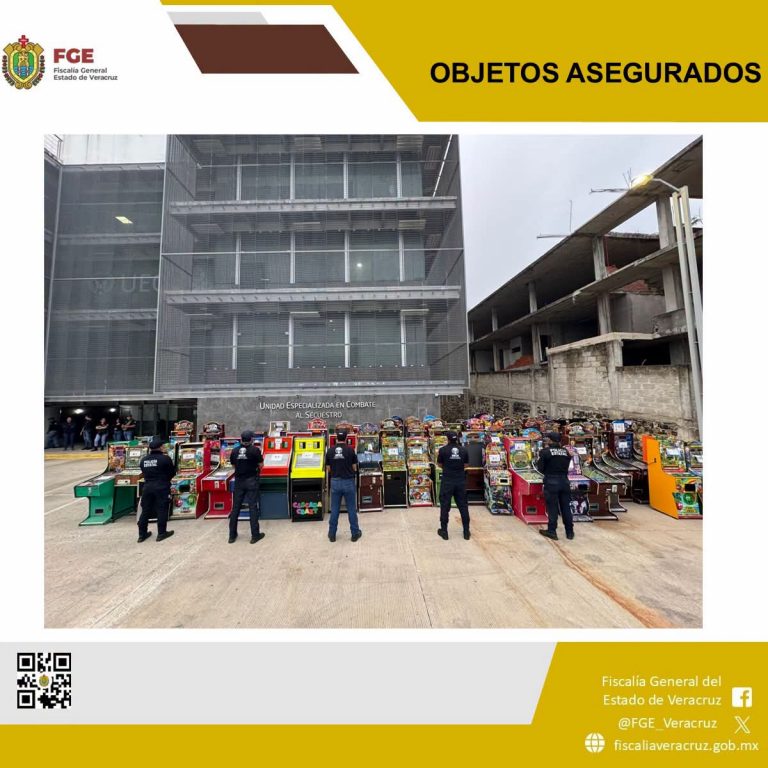 𝗙𝗶𝘀𝗰𝗮𝗹𝗶́𝗮 𝗱𝗲 𝗩𝗲𝗿𝗮𝗰𝗿𝘂𝘇 𝗶𝗻𝘁𝗲𝗻𝘀𝗶𝗳𝗶𝗰𝗮 𝗰𝗼𝗺𝗯𝗮𝘁𝗲 𝗮 𝗹𝗮 𝗲𝘅𝘁𝗼𝗿𝘀𝗶𝗼́𝗻 𝗰𝗼𝗻 𝗮𝘀𝗲𝗴𝘂𝗿𝗮𝗺𝗶𝗲𝗻𝘁𝗼 𝗱𝗲 𝟴𝟳 𝗺𝗮́𝗾𝘂𝗶𝗻𝗮𝘀 𝘁𝗿𝗮𝗴𝗮𝗺𝗼𝗻𝗲𝗱𝗮𝘀 𝗱𝘂𝗿𝗮𝗻𝘁𝗲 𝗰𝗮𝘁𝗲𝗼𝘀 𝗫𝗮𝗹𝗮𝗽𝗮