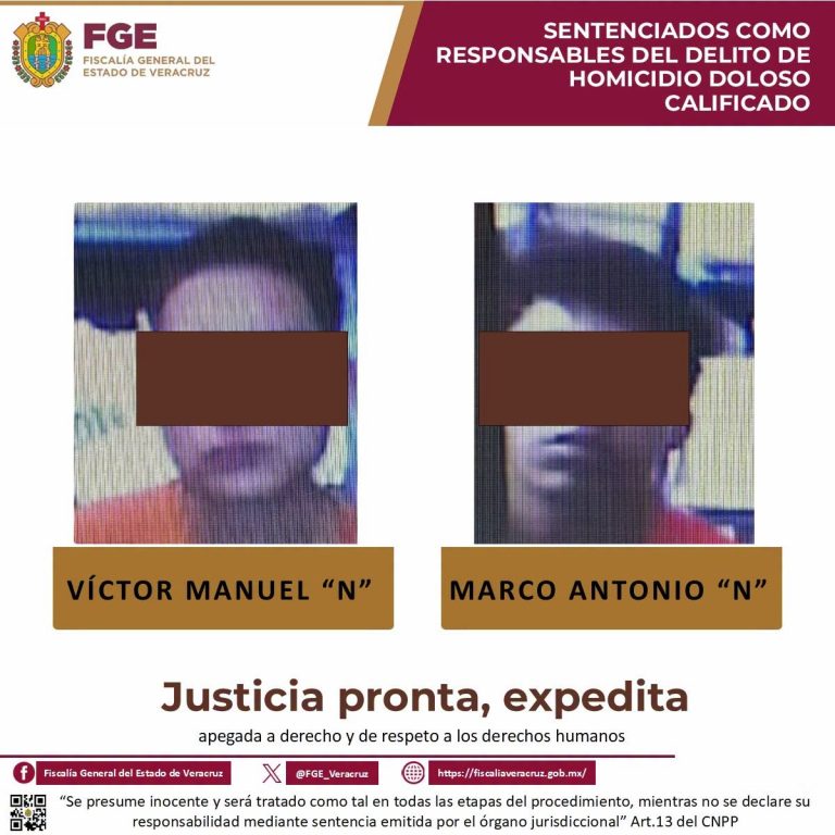 𝗦𝗲𝗻𝘁𝗲𝗻𝗰𝗶𝗮𝗻 𝗮 𝟳𝟬 𝘆 𝟲𝟬 𝗮𝗻̃𝗼𝘀 𝗱𝗲 𝗽𝗿𝗶𝘀𝗶𝗼́𝗻 𝗮 𝗱𝗼𝘀 𝗵𝗼𝗺𝗶𝗰𝗶𝗱𝗮𝘀 𝗲𝗻 𝗹𝗮 𝗰𝗶𝘂𝗱𝗮𝗱 𝗱𝗲 𝗩𝗲𝗿𝗮𝗰𝗿𝘂𝘇