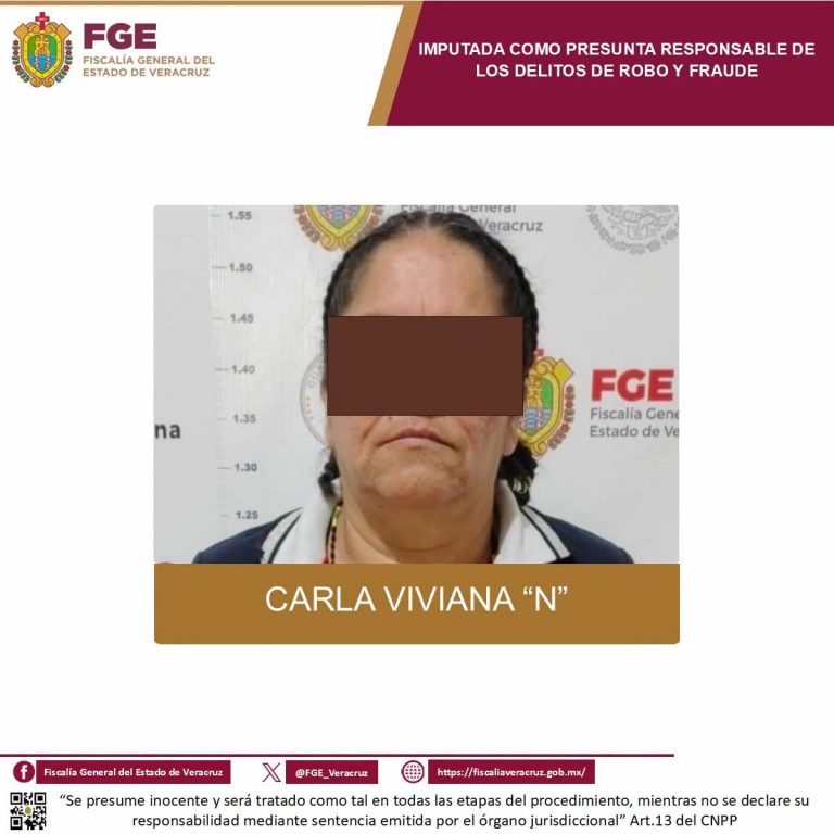 𝗔 𝗽𝗿𝗶𝘀𝗶𝗼́𝗻 𝗽𝗿𝗲𝘃𝗲𝗻𝘁𝗶𝘃𝗮 𝗺𝘂𝗷𝗲𝗿 𝗶𝗺𝗽𝘂𝘁𝗮𝗱𝗮 𝗽𝗼𝗿 𝗽𝗿𝗲𝘀𝘂𝗻𝘁𝗼 𝗿𝗼𝗯𝗼 𝘆 𝗳𝗿𝗮𝘂𝗱𝗲 𝗲𝗻 𝗩𝗲𝗿𝗮𝗰𝗿𝘂𝘇