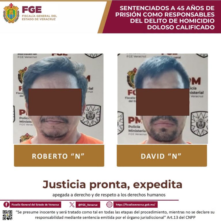 𝗖𝗼𝗻𝗱𝗲𝗻𝗮𝗻 𝗮 𝟰𝟱 𝗮𝗻̃𝗼𝘀 𝗱𝗲 𝗽𝗿𝗶𝘀𝗶𝗼́𝗻 𝗮 𝗱𝗼𝘀 𝗿𝗲𝘀𝗽𝗼𝗻𝘀𝗮𝗯𝗹𝗲𝘀 𝗱𝗲 𝗵𝗼𝗺𝗶𝗰𝗶𝗱𝗶𝗼 𝗲𝗻 𝗖𝗼́𝗿𝗱𝗼𝗯𝗮